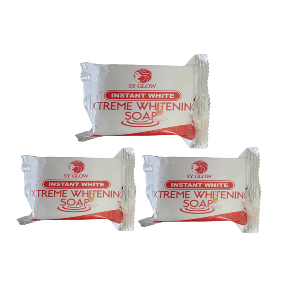 SY GLOW Extreme Whitening Soap, 3 Bars x 70g