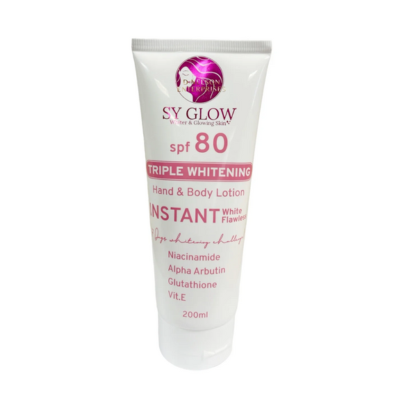 sy glow glutathione Intense Whitening Lotion SPF 70 Alpha Arbutin & Glutathione, 250ml SY GLOW Glowing White Skin