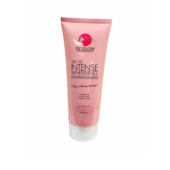 SY GLOW Intense Whitening Lotion SPF 70 | Alpha Arbutin & Glutathione Skin Vitality USA SY GLOW Intense Whitening Lotion SPF 70 | Alpha Arbutin & Glutathione Skin Vitality USA