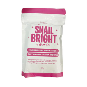 Snail Bright By Glow 190 Snail Mucin + Niacinamide Soap, 100g