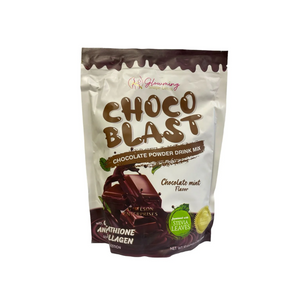 Cris Cosmetics Glowming Choco Blast Chocolate Mint Drink Mix - Antioxidant & Collagen Drink with Glutathione and Vitamin C

