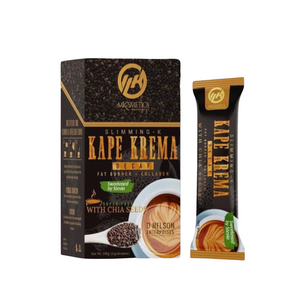 Slimming-K Kape Krema Decaf Coffee by Madam Kilay with Chia Seeds, 21g X 10 Sachets