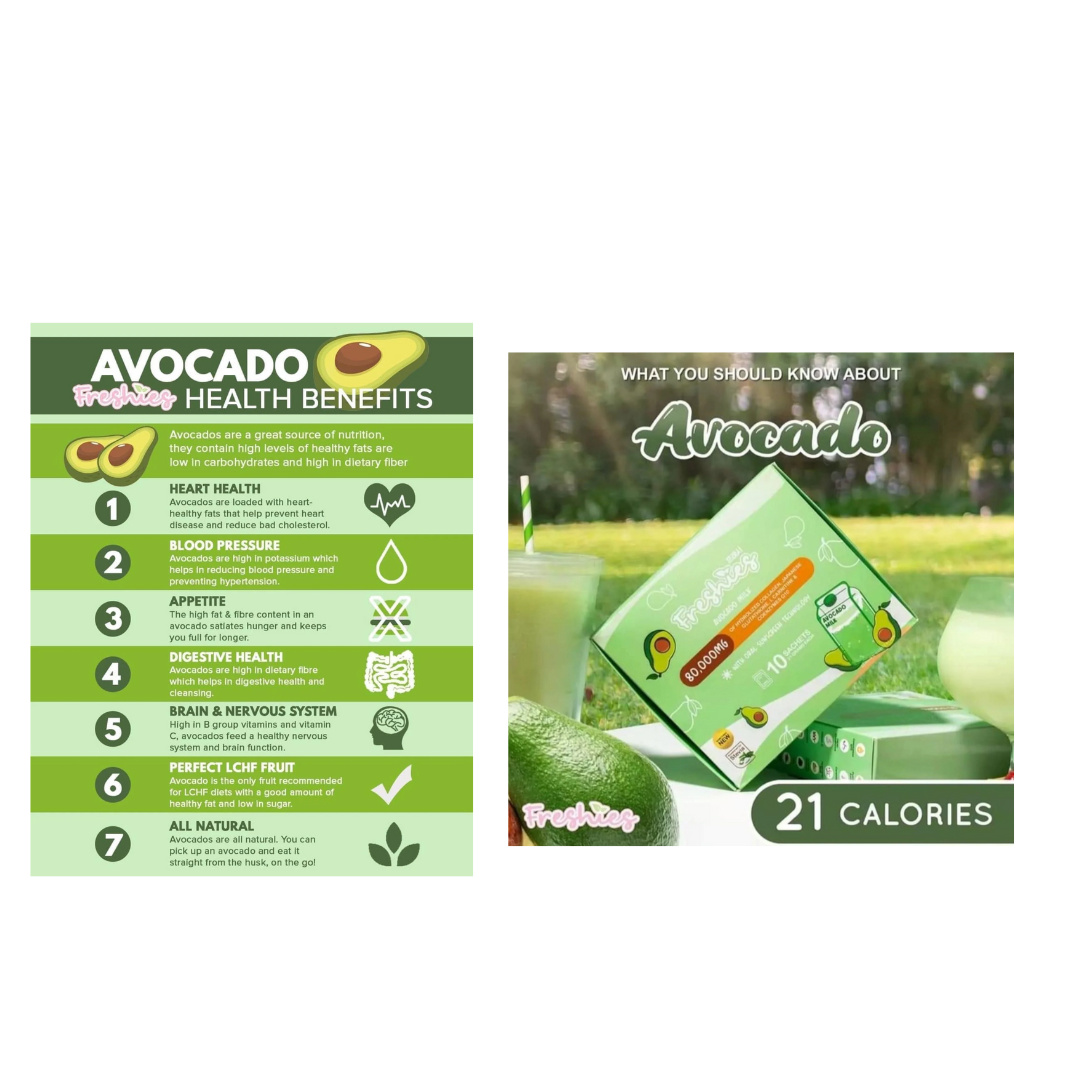 Freshies Avocado Milk Collagen Drink by Juju Glow, 10 Sachets- 3 packs   Skin Vitality USA