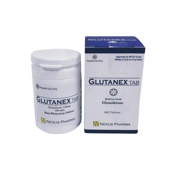 Glutanex Tab Glutathione by Nexus Pharma - 100 Tabs, Made in Korea