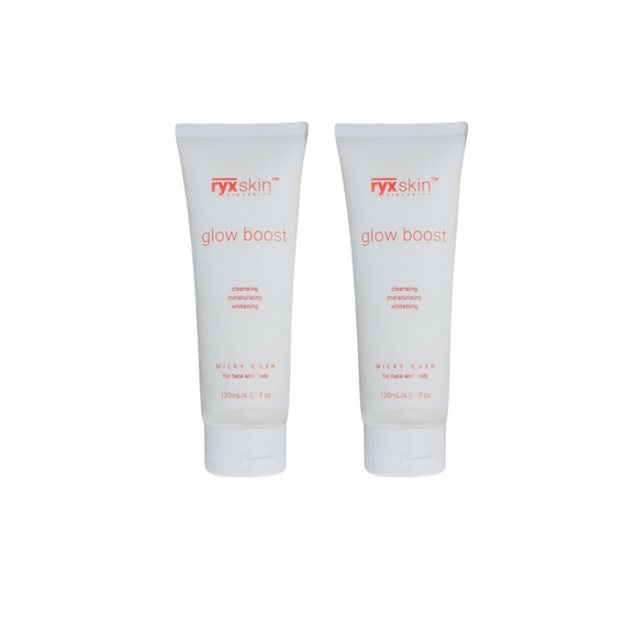 Ryxskin Sincerity Glow Boost milky face and body wash 120ml - TWIN PACK