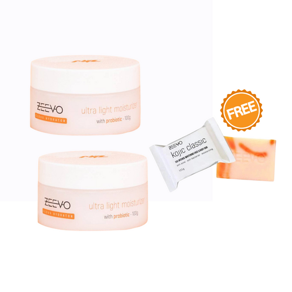 Zeevo Cloud Hydrator - Lightweight Moisturizer for All-Day Hydration- Twin Pack