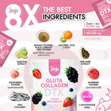 Joji Gluta Collagen DTX Plus Mixed Berry Drink Mix – 10 Sachets x 20g