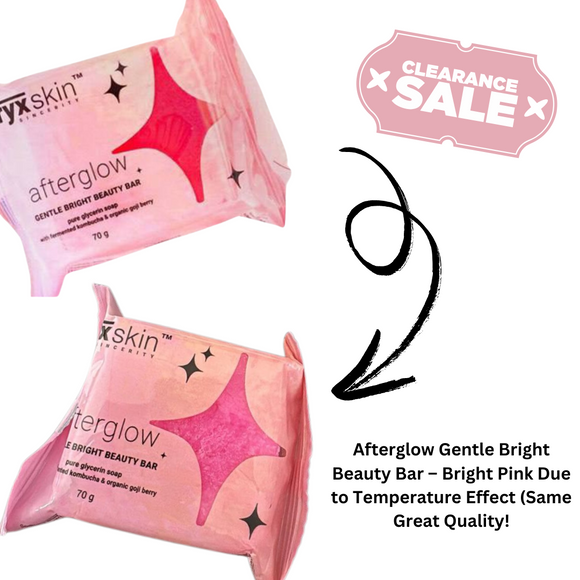 Afterglow Gentle Bright Beauty Bar – Turned Bright Pink Due to Changes in Temperature (Same Great Quality! Expires November 2025 - 1 Piece