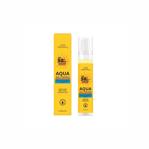 LUXE ORGANIX SPF 50+ PA+++ UVA/UVB Protection Aqua Daily Sunscreen 50ml