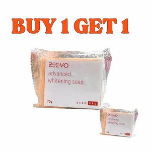 ZEEVO ADVANCED WHITENING SOAP ( 1 BAR) BUY 1 GET 1 :  EXPIRES AUGUST 2024