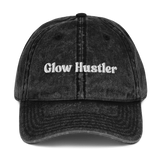 The glow hustler vintage denim cap