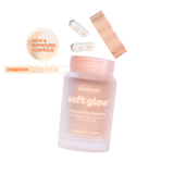 Soft Glow NEW MOON 200 mg S-Acetyl Glutathione Whitening  30 capsules -New and Improved- ...