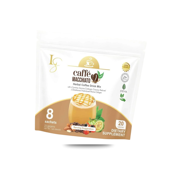 Luxe Slim Caffe MACCHIATO With Collagen & L-Glutathione, 10 Sachets