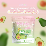 Freshies Avocado Milk Collagen Drink by Juju Glow, 10 Sachets
