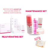 Rejuvenating & Maintenance Skincare Sets + free zeevo soap