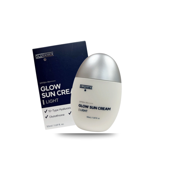 GLUTANEX Glow Sun Cream Light SPF50+ PA++++ with Glutathione Liposomal & Hyaluronic Acid – 50ml