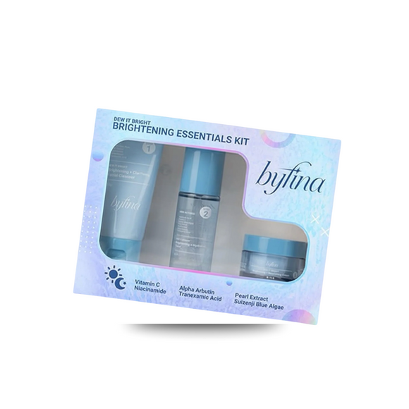 Dew It Bright Brightening Essentials Kit (Cleanser 50g, Toner 60ml, Nourishing cream 20g)