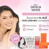 GEISHA WHITE CLASSIC Scar and Blemish Skin Restoration Bar – Kojic Acid, Collagen, Niacinamide & Papaya Extract – 65g x 3 Bars
