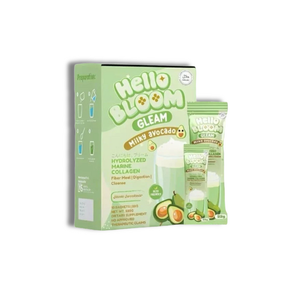 Hello Bloom Gleam Milky Avocado Collagen Drink | Marine Collagen