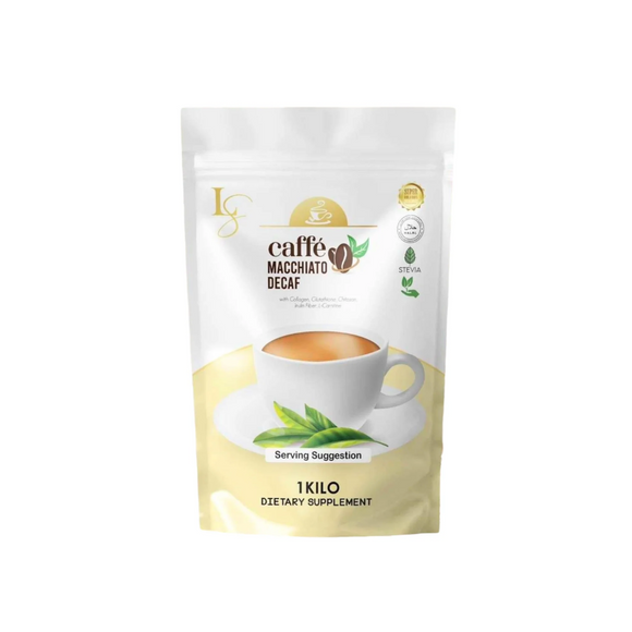 Luxe Slim Caffe Macchiato Decaf 500g Fat Burning & Skin Glow Coffee Skin Vitality USA Luxe Slim Caffe Macchiato Decaf 500g Fat Burning & Skin Glow Coffee Skin Vitality USA