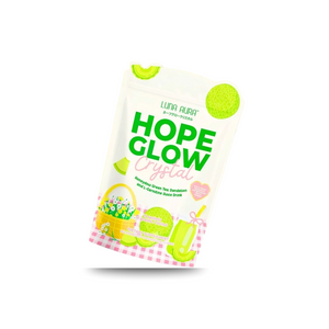 LUNA AURA HOPE GLOW – Honeydew Green Tea & Dandelion Probiotic Drink 10 Sachets (18g each)