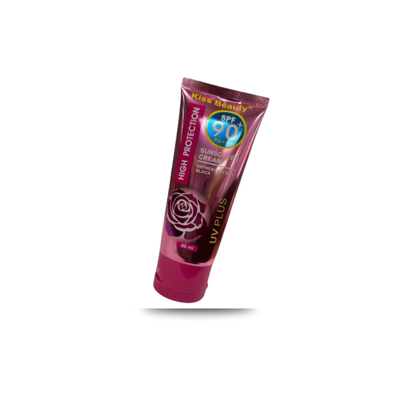 Kiss Beauty Sunscreen Cream SPF 90 – 60ml | Lightweight Daily Sun Protection