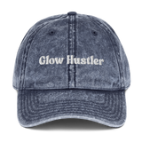 The glow hustler vintage denim cap