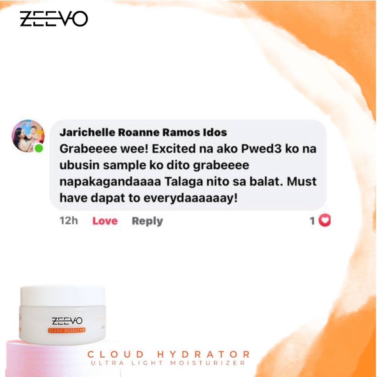 Zeevo Cloud Hydrator - Lightweight Moisturizer for All-Day