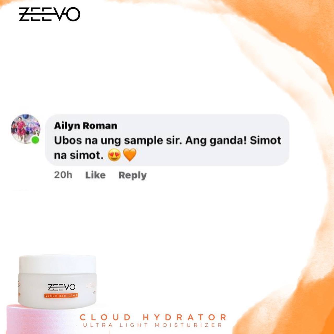 Zeevo Cloud Hydrator - Lightweight Moisturizer for All-Day