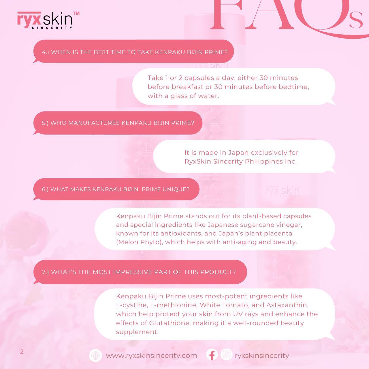 kenpaku Bijin Prime Glutathione with collagen and placenta -62 capsule   Skin Vitality USA