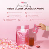 Fiber Blend+ Sakura Lychee – Gut Health & Skin Glow Drink |10 sachets