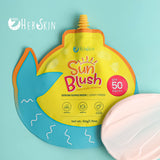HerSkin Sun Blush Daily Multi-Defense Serum Sunscreen SPF 50+ PA+++ | Dewy Finish | 50g