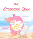 You Glow Babe Beauty White Sunscreen Bright Glow with Sea Buckthorn SPF 50 PA+++ ( Twin Pack)