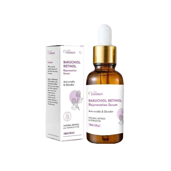 Venature Bakuchiol Retinol Rejuvenation Serum - Anti-Wrinkle & Glow Formula | 30ml / 1oz
