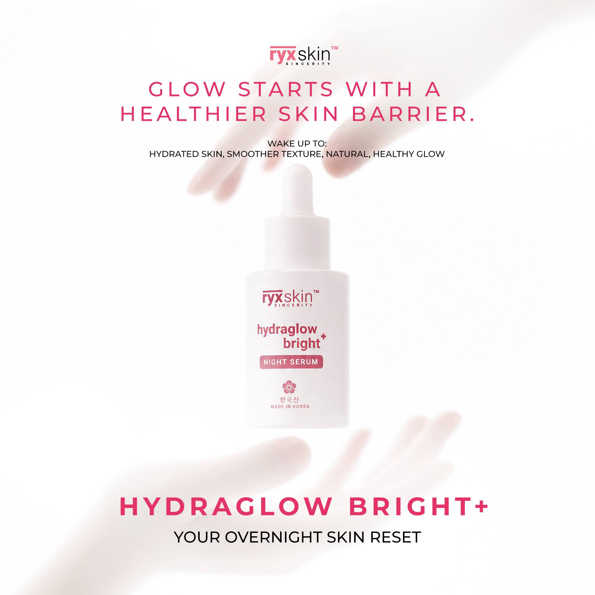 ryx glutathione review Ryxskin HYDRAGLOW BRIGHT+ Night Serum π 30ml β Skin Vitality USA