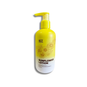 SCT Unlimited Sunflower Lotion - SPF 40+ PA++++, Ultra White-10 formula for sun protection, hydration, and skin brightening.