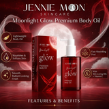 Jennie Moon Moonlight Glow Premium Body Oil 150mL | Natural Oil Blend & Vitamin E