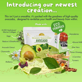 Luxe Slim Beauty Smoothie AVOCADO Hydrolyzed Marine Collagen Drink 21g x 10 Sachets