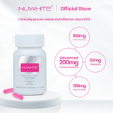 NUWHITE S-Acetyl Glutathione 200mg – Superior Bioavailable Form with Marine Collagen & Vitamin C