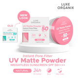 Luxe Organix 24H Zero Sebum Instant Pore Blurring Weightless Matte Powder Spf 50 Pa++++ Natural 15G