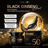 Jennie Moon Pro Black Ginseng White Plus Cream 250ml – Korean Black Ginseng, Niacinamide & Galactomyces Facial Moisturizer