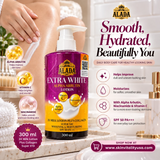 ALADA Extra White Alpha Arbutin Lotion 300ml – Alpha Arbutin, Niacinamide & Vitamin C Body Lotion