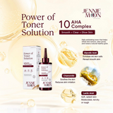 Jennie Moon Power of Toner Solution 250g – AHA Exfoliating Toner with Glycolic Acid & Lactic Acid