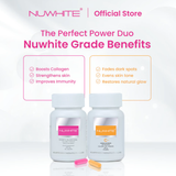 NUWHITE S-Acetyl Glutathione 200mg – Superior Bioavailable Form with Marine Collagen & Vitamin C