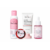 Hami-San Glass Skin Set 4-in-1 – Niacinamide Routine with Toner, Serum, Day Cream & Elite BB