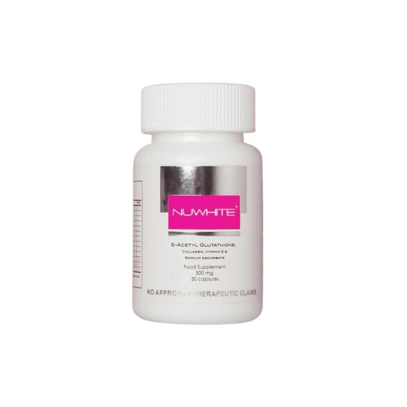 NUWHITE® S-Acetylene Glutathione: Achieve Glowing Skin from Within (30 Capsules)