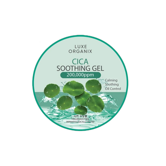 LUXE ORGANIX Cica Soothing Gel 300ml - The Ultimate Solution for Sensitive Skin