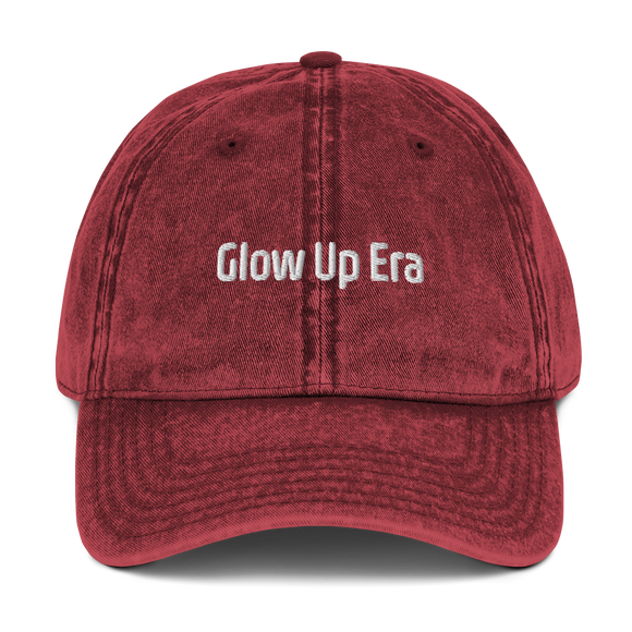 Glow Up Era  Embroidered Vintage Cap