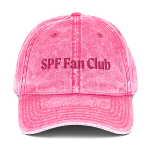 SPF Fan Club Embroidered Vintage Denim Cap