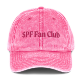 SPF Fan Club Embroidered Vintage Denim Cap